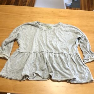 Anthopologie Peplum Sweatshirt